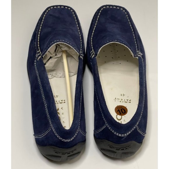 Geox | Men's Siron Navy Suede Slip On Loafers - Picture 4 of 6